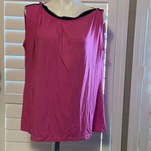 Mixit Fuchsia Tank Top with Black Trim